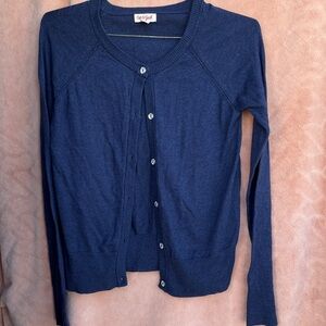 Girls Blue Cardigan Size 10/12